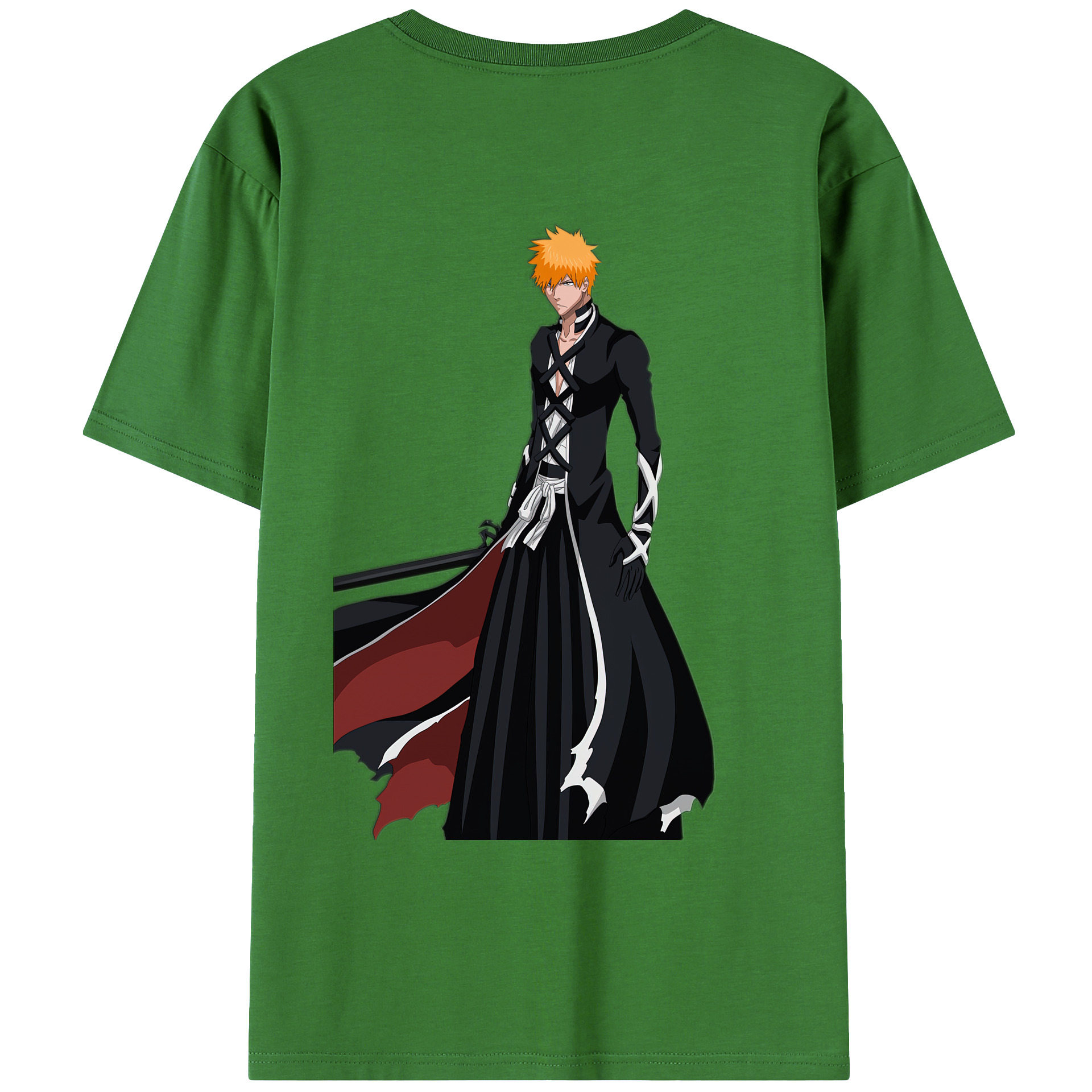 （画像用） ブリーチ 黒崎一護（くろさき いちご）BLEACH Kurosaki Ichigo レディース半袖Tシャツ(バックプリント)